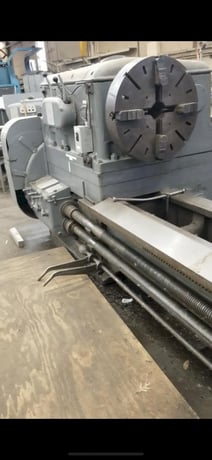 56" x 342" Bertram, engine lathe, dual carriages, 250 RPM, 28" 4-Jaw chuck, 3" spindle hole - Image 5