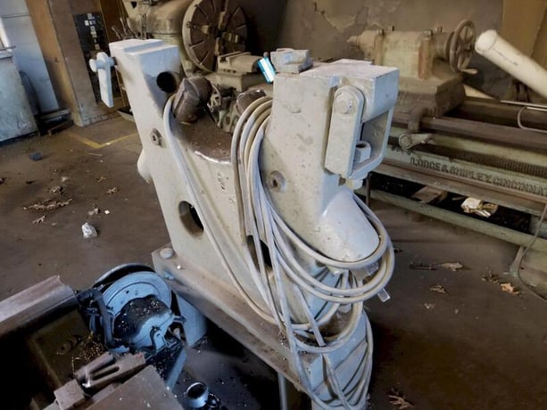 56" x 342" Bertram, engine lathe, dual carriages, 250 RPM, 28" 4-Jaw chuck, 3" spindle hole - Image 7