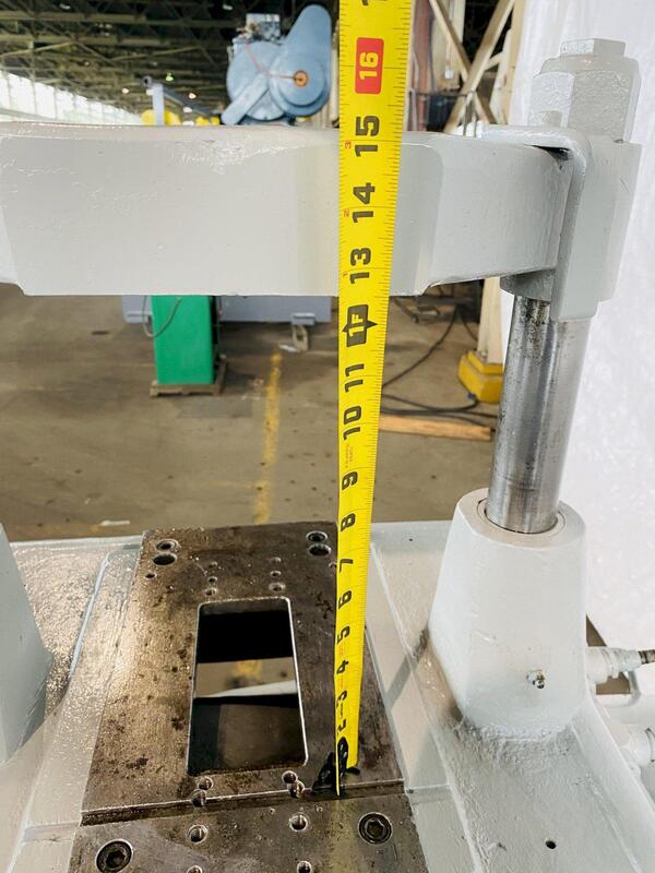 18 Ton, Tishken #CO-6-HWA, 2-post cut-off press, 2 stroke, 2" post diameter, 12" between posts, 5" cut width - Image 10