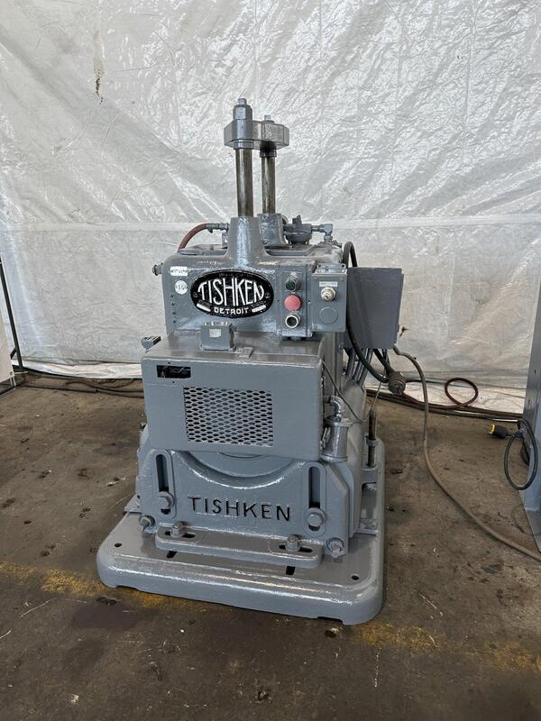 18 Ton, Tishken #CO-6H2, cut off press, 2 stroke, 4" cut width, 12" die rail length, 8 between posts, scrap - Image 1