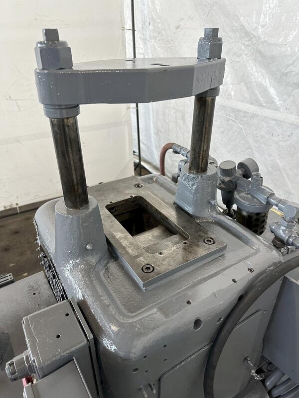 18 Ton, Tishken #CO-6H2, cut off press, 2 stroke, 4" cut width, 12" die rail length, 8 between posts, scrap - Image 7