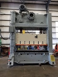 300 Ton, Verson #S2-300-160-60T straight side double crank press, 14" stroke, 31" Shut Height, 20-40 SPM - Image 10