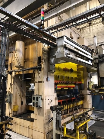 660 Ton, Heim #S2-660-120-66, straight side double crank press, 14" stroke, 51" Shut Height, 7-7/8" - Image 3