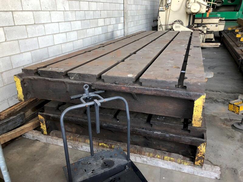 77" x 226" x 13-3/4" T-slotted layout table, 5 t-slots - Image 2