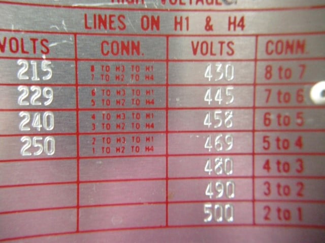 37.5 KVA General Electric #9T23B2033, (3) Interconnected transformers - Image 3