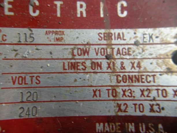 5 KVA 240/480 Primary, 120/240 Secondary, General Electric #9T21B1004-G2, single phase transformer - Image 3