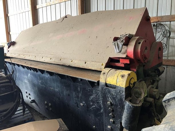 1/2" x 12' Chicago Dreis & Krump, 4" flange, power apron brake, motorized clamp - Image 1