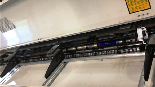MTA #Eagle-551-6, magazine type bar loader,.2"-2" bar capacity, channel guides, 2007 - Image 4