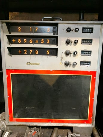 5" Giddings & Lewis #PMC-5, horizontal boring mill, 48" x96" table, Numeriread 3-Axis digital read out, 1970 - Image 5