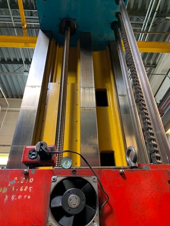 5" Giddings & Lewis #PMC-5, horizontal boring mill, 48" x96" table, Numeriread 3-Axis digital read out, 1970 - Image 6