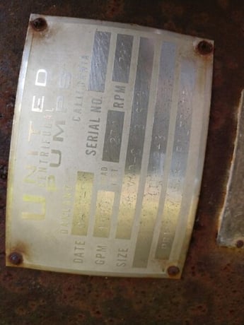 1530 GPM @ 270' TDH, United, 8" VCD, 3 STG, 3600 RPM, #CUP-391 - Image 2