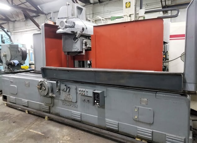 24" x 72" Thompson #C, horizontal surface grinder, 30" under wheel, 20" x4" wheel, electromagnetic chuck - Image 1