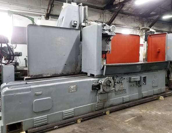 24" x 72" Thompson #C, horizontal surface grinder, 30" under wheel, 20" x4" wheel, electromagnetic chuck - Image 2