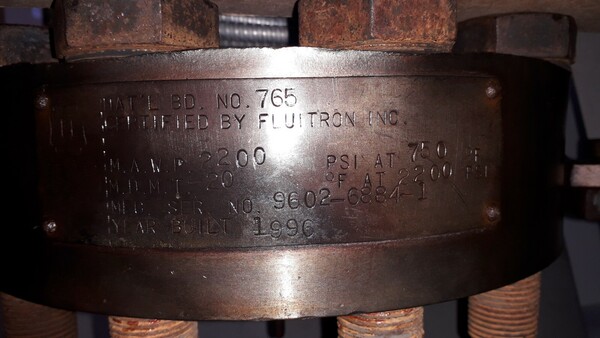 Fluitron, autoclave /reactor, 2200 psi @ 750°F Inconel with control - Image 2