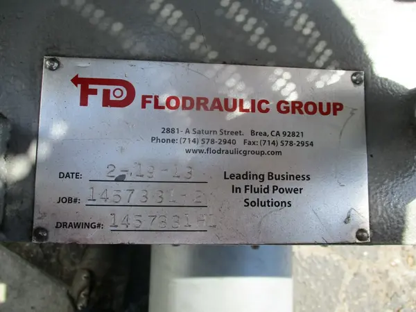 Continental Hydraulic #PVR50-42A15, hydraulic pumps, (2) 10 HP pumps, (1) 5 HP pump, controls, valves & heat - Image 8