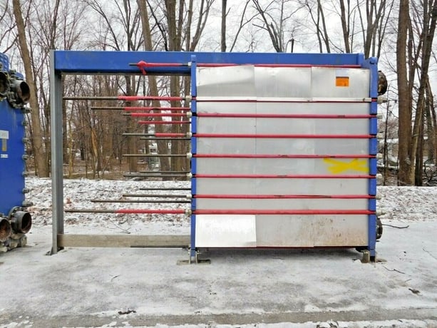 20300 sq.ft., Alfa-Laval, AQ14-LFG, plate & frame heat exchanger, 150 psi, alloy 304 Stainless Steel plates - Image 6