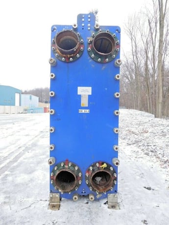 20300 sq.ft., Alfa-Laval, AQ14-LFG, plate & frame heat exchanger, 150 psi, alloy 304 Stainless Steel plates - Image 7