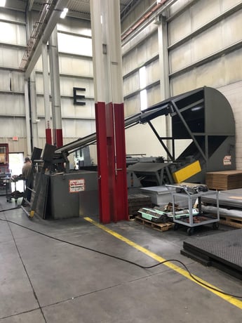 20000 lb. Coe Press Equipment Press coil cradle straightener combination, 72" wide - Image 1