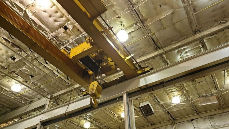 40 Ton, Overhead crane, 27' 4" Span, 24' lift, class D, pendant control, #2077 - Image 4
