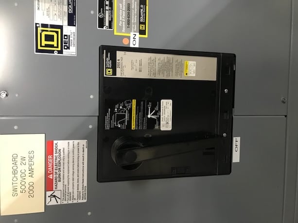 2000 Amps, Square D, PAF362000DC1625, 500 V.DC rated, 2 pole, 1 section, Nema 1 (4 available) - Image 2
