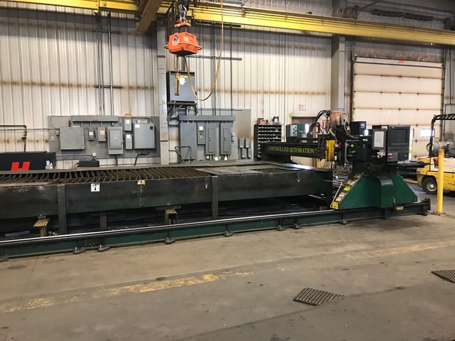 Controlled Automation #Multimax plasma/oxy cutting system, 10' x24', 1000 IPM, Dynamic speed control, Baldor - Image 1