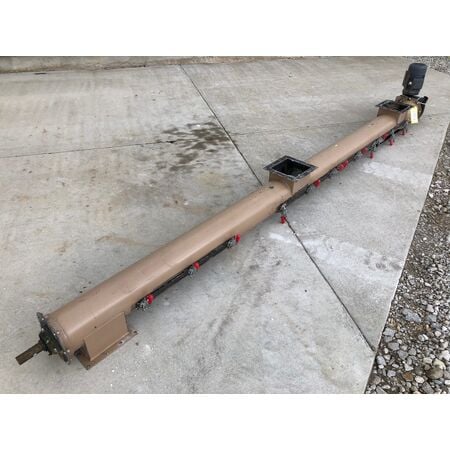 7" diameter x 11' long, Tubular screw auger conveyor, #17579 - Image 2