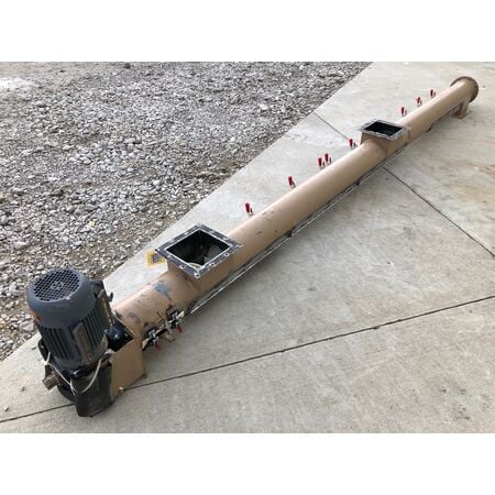 7" diameter x 11' long, Tubular screw auger conveyor, #17579 - Image 3