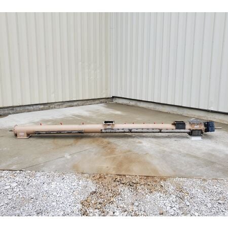 7" diameter x 11.9' long, Tubular drop-bottom screw conveyor, #17580 - Image 3