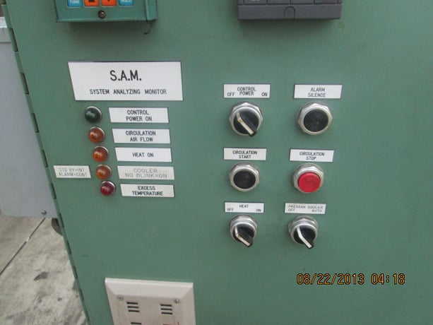 36" width x 36" D x 96" H Wisconsin #BATCH-3-3-8E/RM, 500&deg;F, rotary batch - Image 3