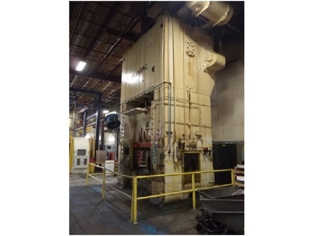 2000 Ton, Clearing #F2-200-84, straight side press, 12" stroke, 48" Shut Height, 8" adjustment, 10 SPM, 84" x - Image 2