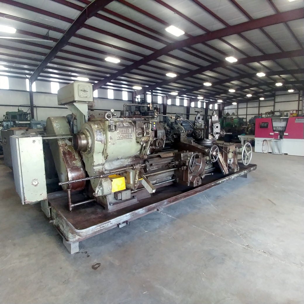 No. 4A Warner & Swasey, M1500, level head saddle type turret lathe, 4-Jaw 24" chuck, 9-1/4" spindle hole - Image 5