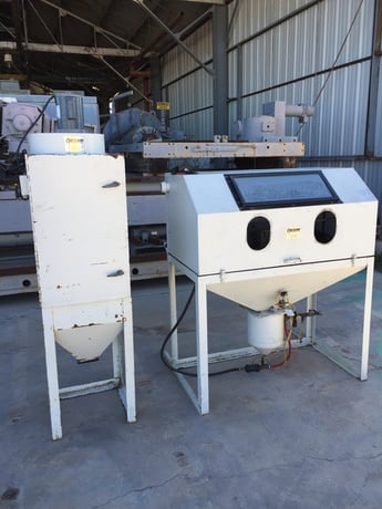 Cyclone #DP48, blast cabinet with dust collector, 2006 - Image 1