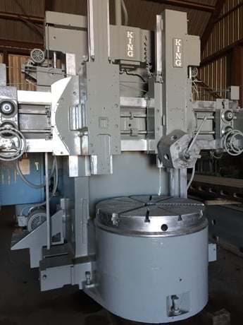 46" King, Vertical Turret Lathe, 56" swing, 0-110 RPM, 40" turning height, 50 HP, 3-Jaw chuck - Image 1