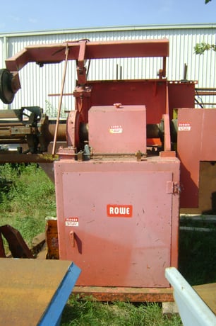 10000 lb. Rowe #10030-DSL, Powered Roll, 30" width, 60" Od, air operated, hold down arm - Image 1