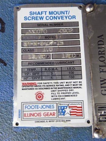 Foote-Jones Illinois Gear #SM-H-8407-15, 13.26 HP, Ratio 15:1 in 1750 out, rebuilt - Image 5