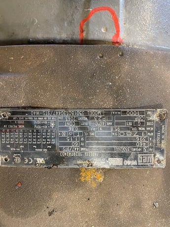 400/350/300 HP 1800 RPM Weg, Frame 447/9TS, ODP, wound for any volt, 460V. or 575V. - Image 1