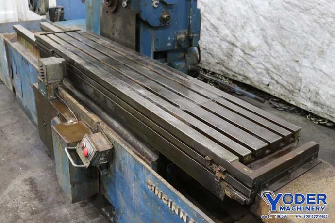 Cincinnati #425-185 Hypowermatic horizontal simplex mill, 84" x 18" table, #72801 - Image 3