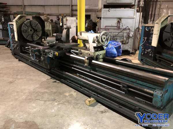 35" x 160" Clausing #MA35160, hollow spindle gap bed engine lathe, inch/metric, 2009, #73017 - Image 5