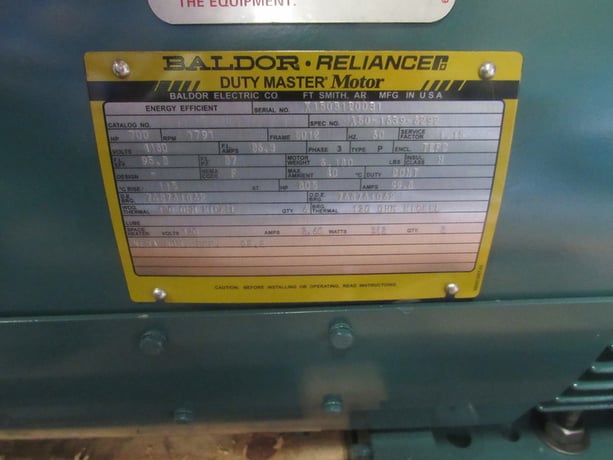 700 HP 1800 RPM Baldor Rel, Frame 5012Z, TEFCSB, API 541, new, 2300/4160 Volts (3 available) - Image 1