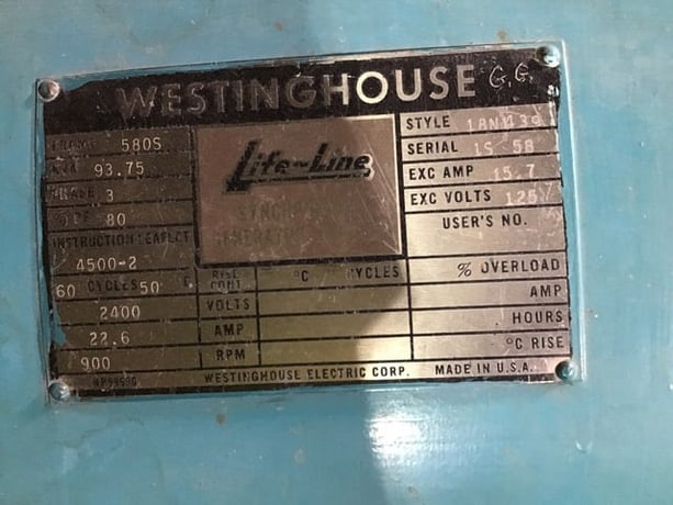 98 KW, Westinghouse Hydroelectric - Image 3
