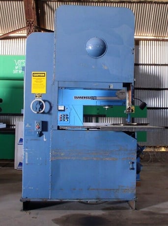 41.5" x 21" Tannewitz #RHNE, vertical band saw, 42" wheel diameter, S/N 73242 - Image 1
