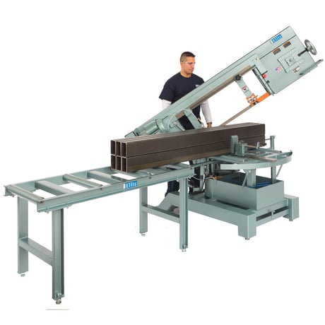 Ellis #4000, double miter band saw with vise quick adjusting screw type, new - Image 6