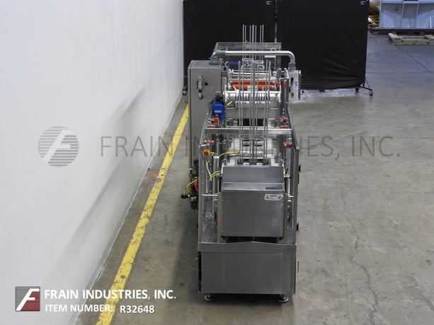 Orics #2-lane, inline, Stainless Steel, cup / tray denster, filler, roll stock film, heat sealer and over - Image 3