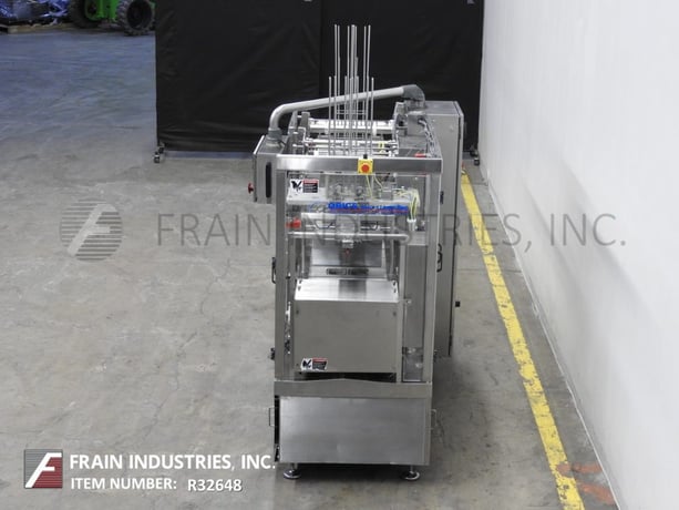 Orics #2-lane, inline, Stainless Steel, cup / tray denster, filler, roll stock film, heat sealer and over - Image 4