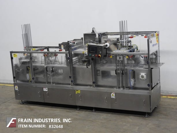 Orics #2-lane, inline, Stainless Steel, cup / tray denster, filler, roll stock film, heat sealer and over - Image 5