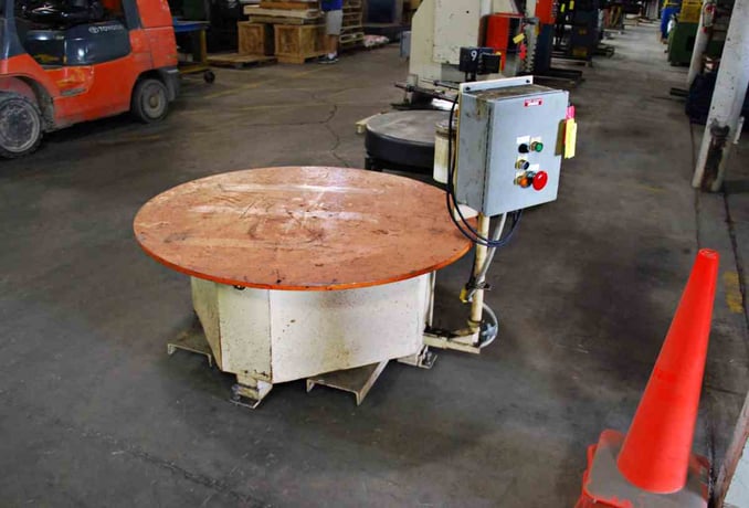 5000 lb. Intek Automation Contros pallet type horizontal uncoiler, 6" width, 52" outside dimension, #3697 - Image 2