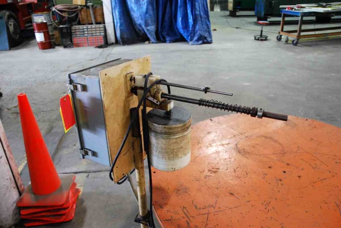 5000 lb. Intek Automation Contros pallet type horizontal uncoiler, 6" width, 52" outside dimension, #3697 - Image 6