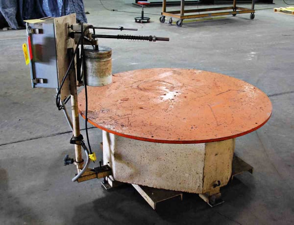 5000 lb. Intek Automation Contros pallet type horizontal uncoiler, 6" width, 52" outside dimension, #3697 - Image 8