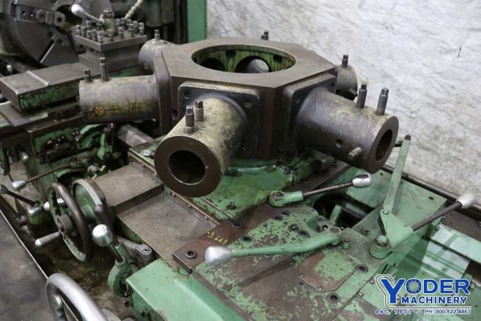 No. 3A Warner & Swasey, M3500 square head, 3-jaw 21" chuck, 40 HP, 3-Axis digital read out, #73068 - Image 4