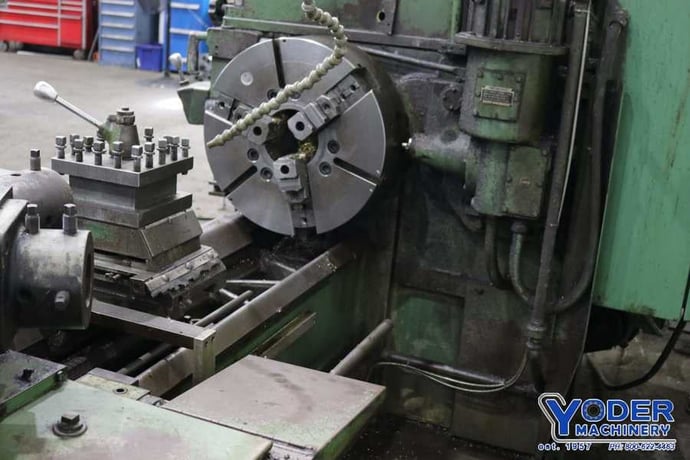 No. 3A Warner & Swasey, M3500 square head, 3-jaw 21" chuck, 40 HP, 3-Axis digital read out, #73068 - Image 6